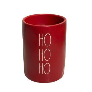 Rae Dunn Magenta Red Ho Ho Ho Ceramic Jar Candle Cinnamon Buns Scent Home Decor